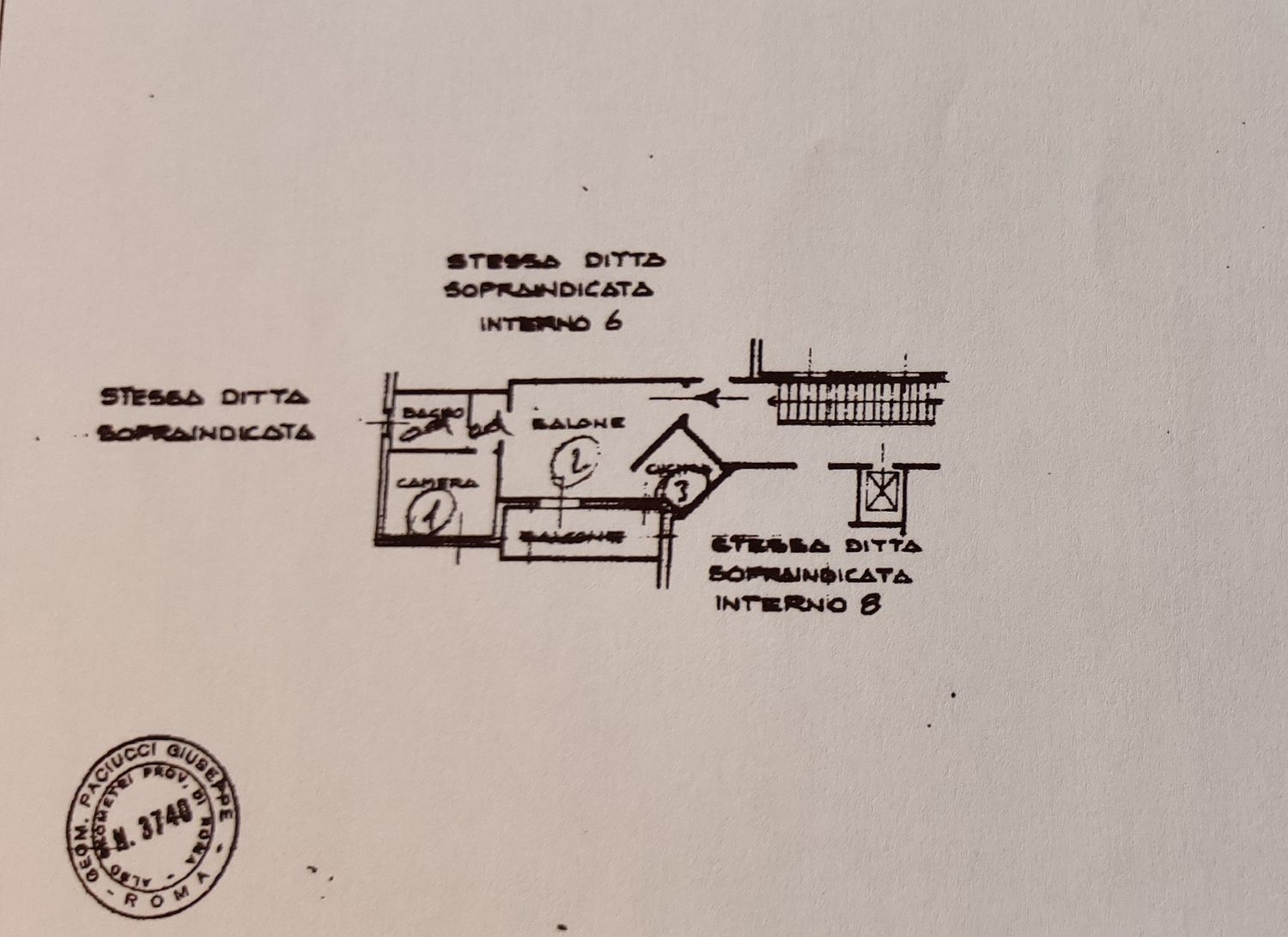 Planimetria catastale - Agenzia Immobiliare & Architettura Pisacane