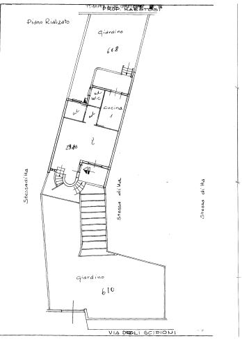 Planimetria piano terra - Agenzia Immobiliare & Architettura Pisacane