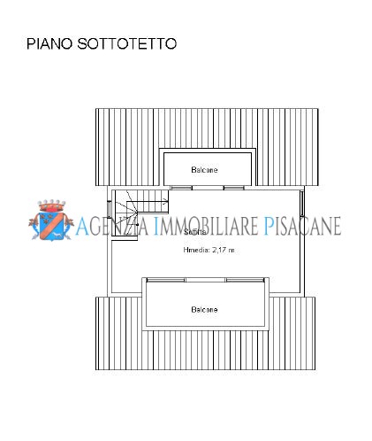 Planimetria mansarda - Estate Agency & Architecture Pisacane