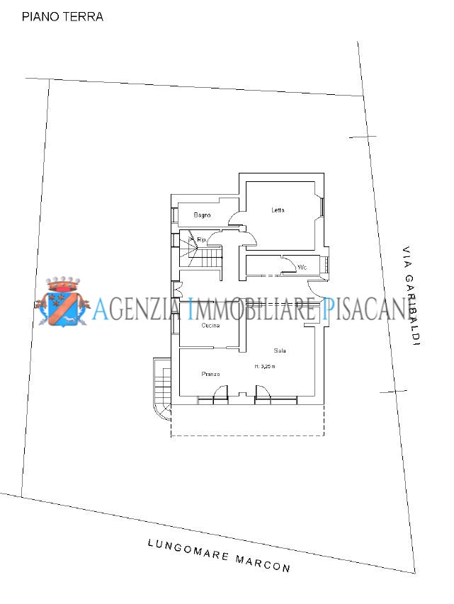 Planimetria piano terra - Estate Agency & Architecture Pisacane