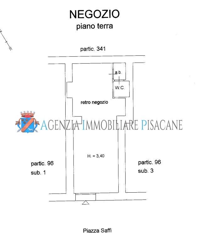 Planimetria catastale - Agenzia Immobiliare & Architettura Pisacane